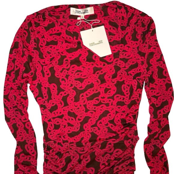 DIANE VON FURSTENBERG Edyna Midi Dress Size M - Picture 9 of 14